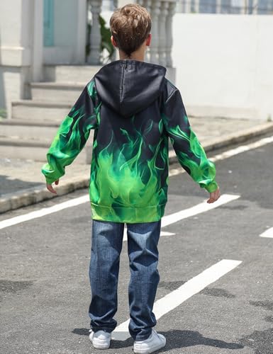 Image of TUONROAD Boys Hoodies 3D Graphic Sweatshirt Lightweight Pullover 6-16T cool