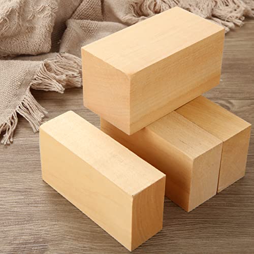 MIVIDE 15PCS 3 Size Basswood Carving Blocks, Basswood for Carving Carving Wood Blocks - Image 3