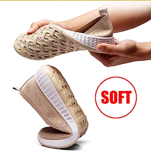 Women's Walking Shoes Slip On Loafers, Memory Foam Flat Sneakers Lightweight Non-Slip Breathable Wedge Driving Shoes3