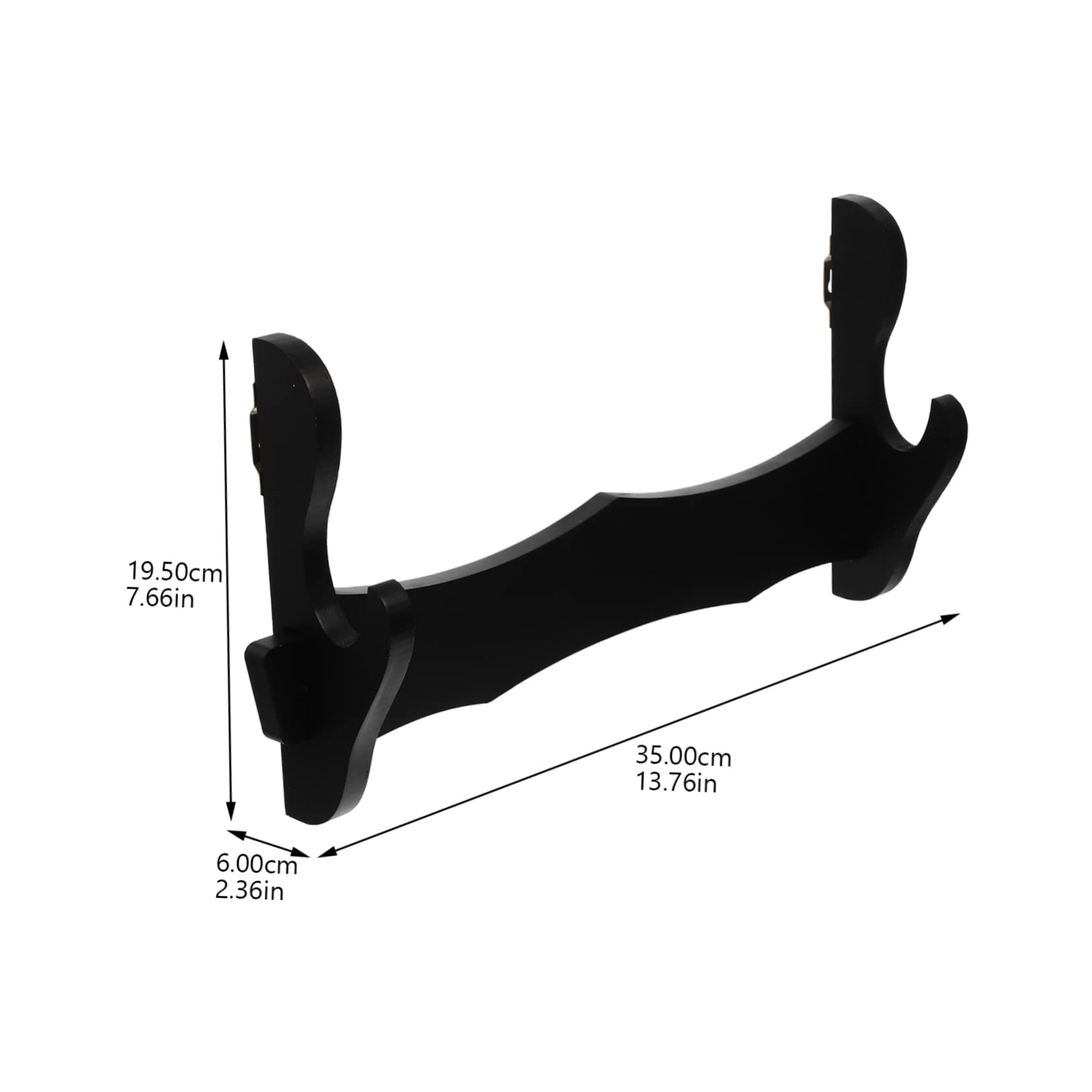 FOYTOKI Sword Wall Mount Sword Rack Display Wooden Flute Holder Storage -mounted Organizer