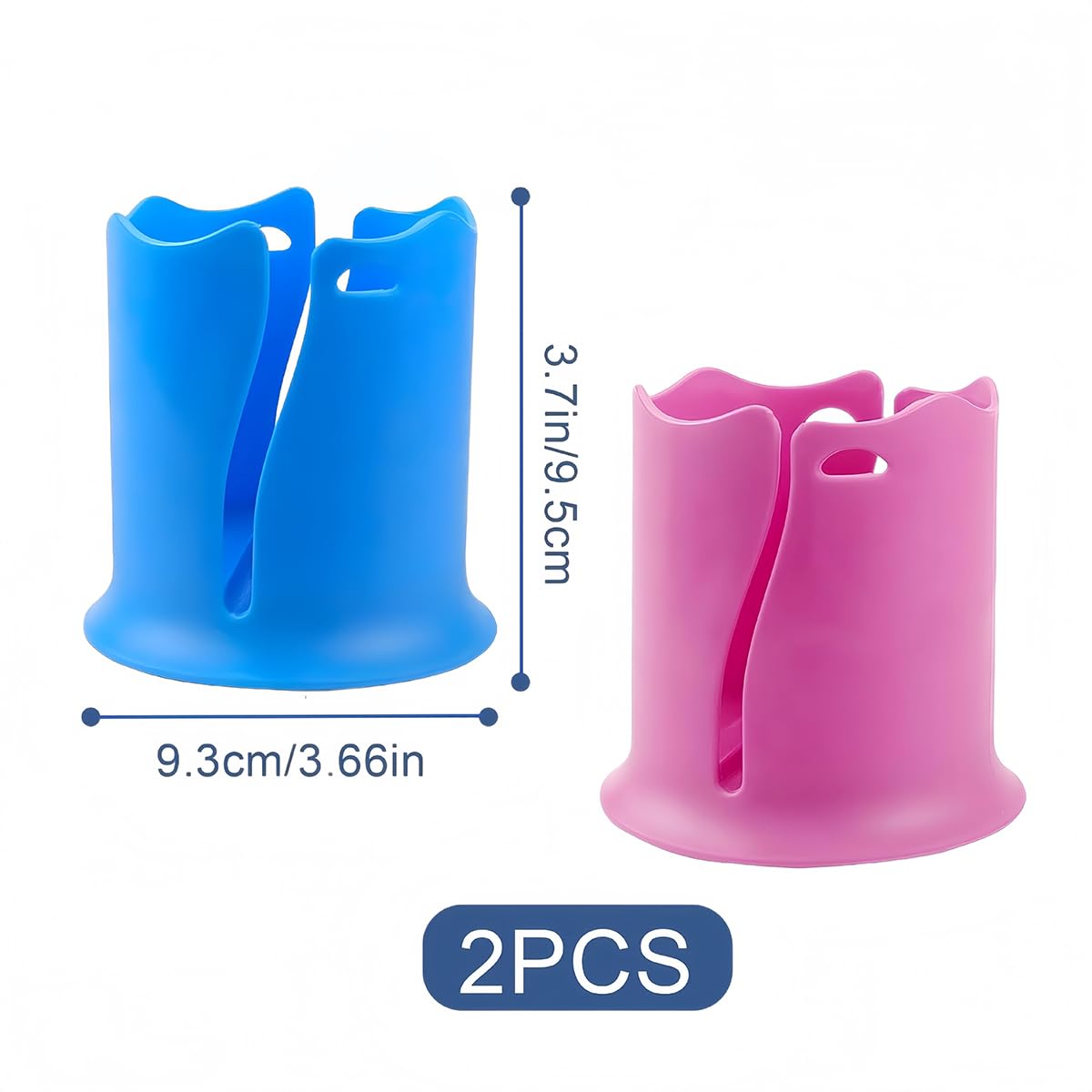 Ubric Lot de 2 porte-gobelets pour planche de paddle SUP, kayak, crème solaire, haut-parleurs étanches (bleu, rouge)
