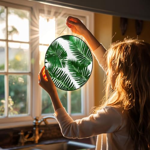 Atrapasueños de cristal que proyecta luces arcoíris en ventanas 6