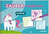 Zaubermalbuch. Einhörner / Zauberhafte Motive mit Einhörnern, Feen und Elfen / Für Kinder ab 3 Jahren: Mit magischen Zauberseiten - Sandra Schmidt 