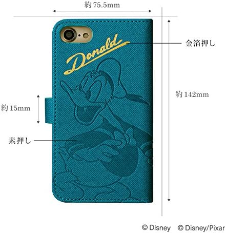 Amazon Co Jp Iphonese 第2世代 Iphone8 Iphone7 Iphone6s 6 用 手帳型iphone用ケース 箔押し ディズニー カード収納 スマホケース グーフィー Disney 家電 カメラ