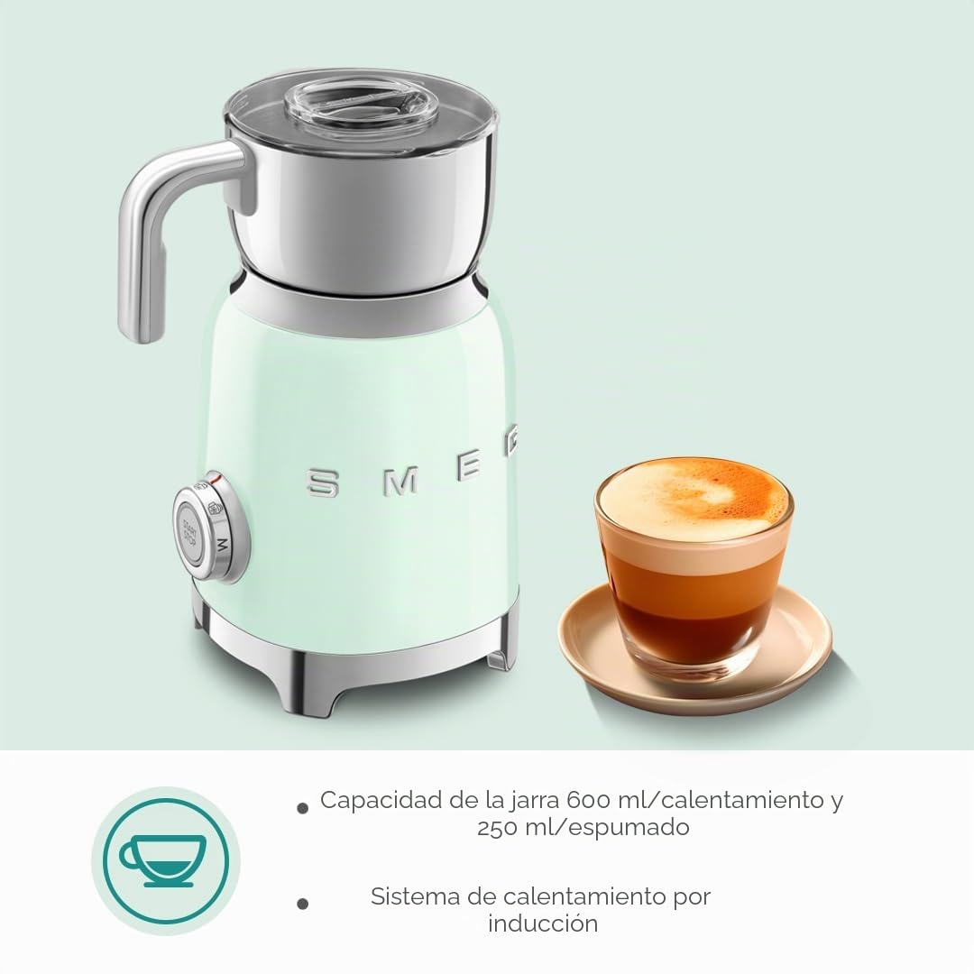 Smeg MFF11PGEU milk frother 50`s Style pastellgrün