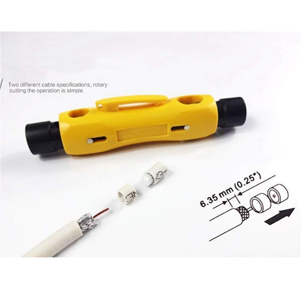 VRCT Automatic Coaxial Cable Wire Stripper for RG59 RG6 RG7 RG11 CAT5 CAT6 Stripping Tools 3