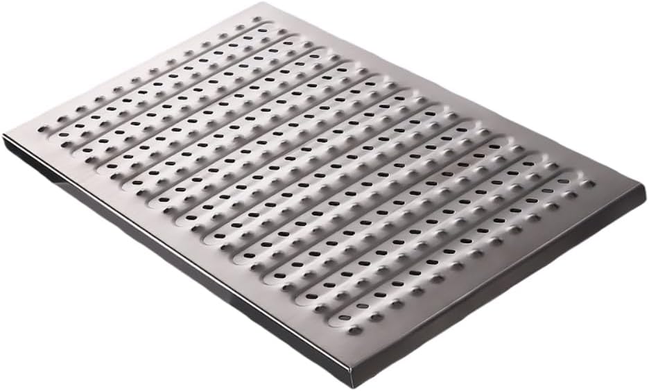 側溝 カバー 斜めの排水格子 ステンレス鋼 長さ58cm ドレンプロテクター トレンチ排水格子 雑草フィルター ヤード排水管 トレン