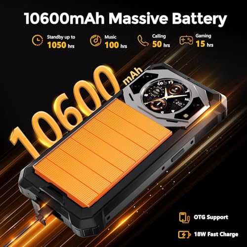 Image of FOSSIBOT F101 Pro Rugged Phone Unlocked, 10600mAh Battery Phone