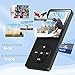 AGPTEK A02S 16GB MP3 Player, 70 Hours Playback Lossless Sound Music Player, Supports up to 128GB, Black