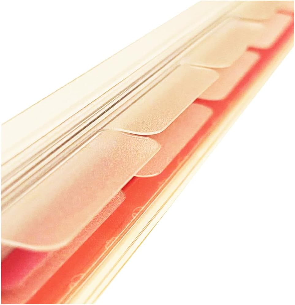 6 Clear Blank Binder Dividers for 9-Discs Classic Size (7'' x 9.25'') Planners Semi-Transparent FeroniArt Planner Inserts Compatible with Happy Planner ARC and TUL