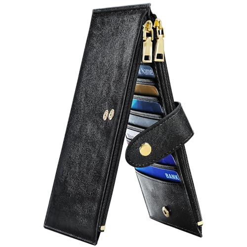 Image of Travelambo RFID Wallet Women Large Size Bifold Multi Card Wallet Case with Zipper Pocke Credit Card Holder for Women