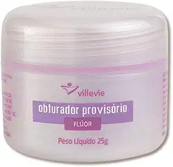 Cimento Obturador Provisorio Com Fluor 25g Villevie