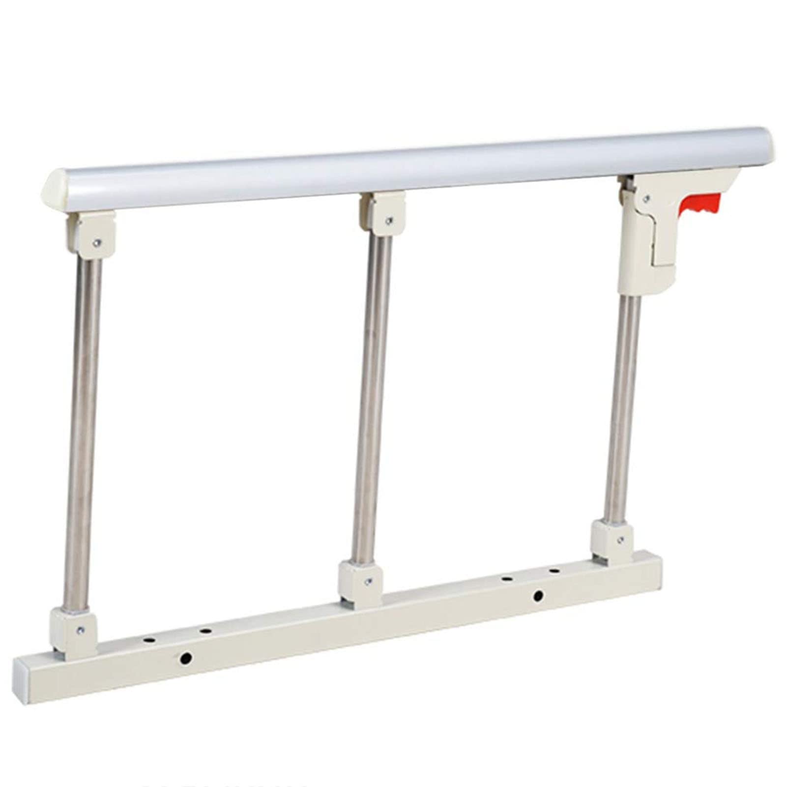 SenhE Barrera de Cama, Hospital Cabecera Barandillas de Protección de Plegable Parachoques, Safety Abatible Estable Barandilla de Seguridad Acero Carbono Desmontable
