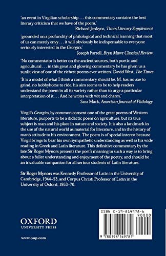 Virgil Georgics (Clarendon Paperbacks)