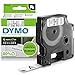 DYMO D1-Etikettenband Authentisch | schwarzer Druck auf weißem Untergrund | 12 mm x 7 m | selbstklebendes Schriftband | für LabelManager-Beschriftungsgerät