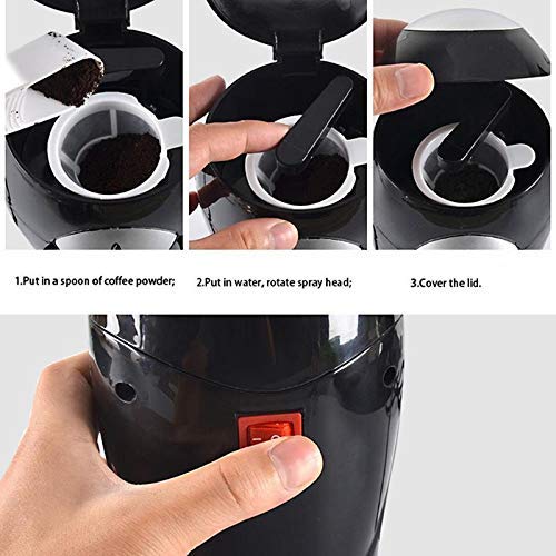 Cafetera de goteo portátil multifunción 1 taza miniatura 4