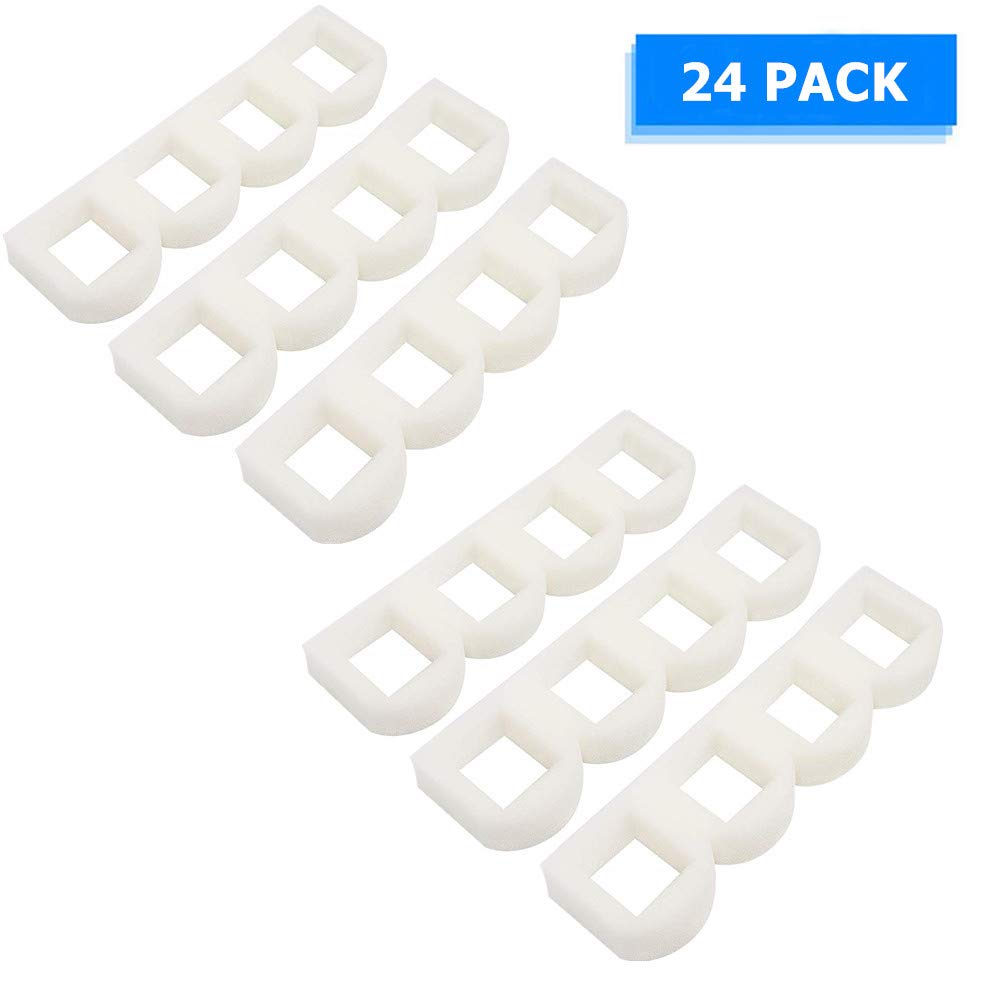 ITidyHome 24-Pack Foam Filter Fit for Drinkwell Stainless Steel 360, Lotus, Avalon, and Pagoda Water Bowl