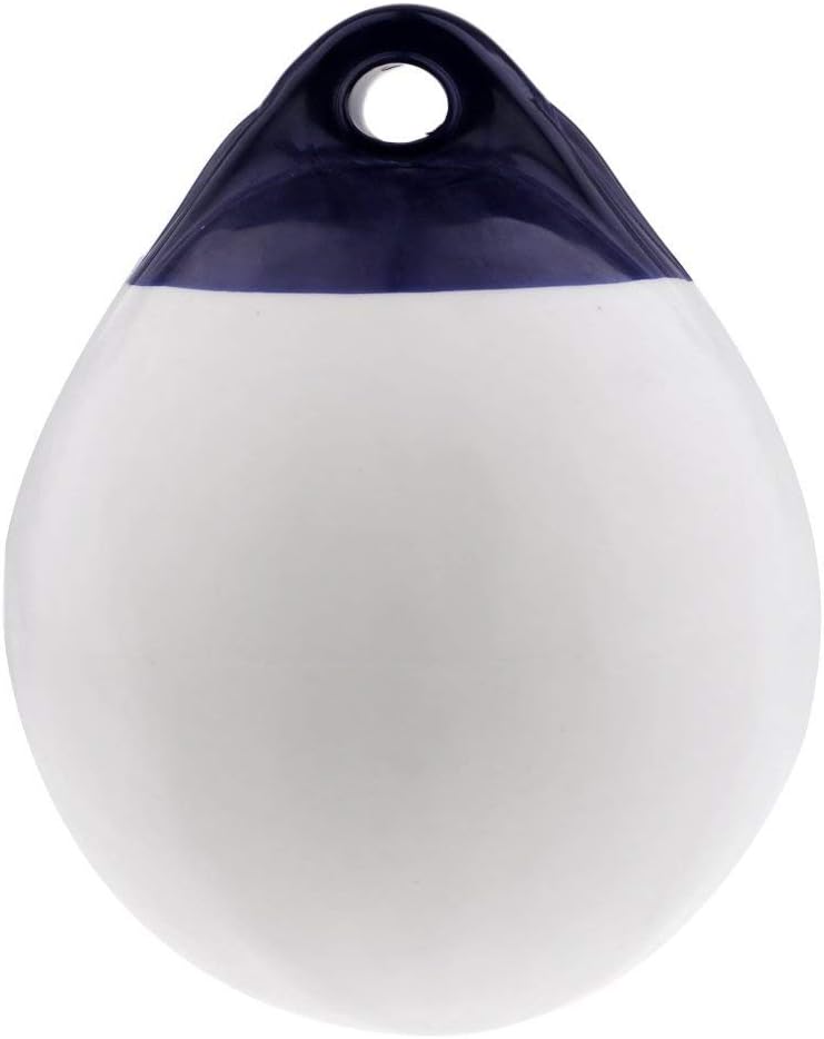 SGerste Inflatable Boat Fender Heavy Duty Marine Buffer Boat Buoy Round Marker Buoy White
