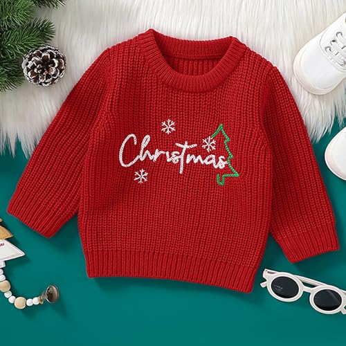 Unisex New Years Knitted Sweater Xmas Letter Print Knitted Pullover Merry Xmas Knitwear Fall Winter4