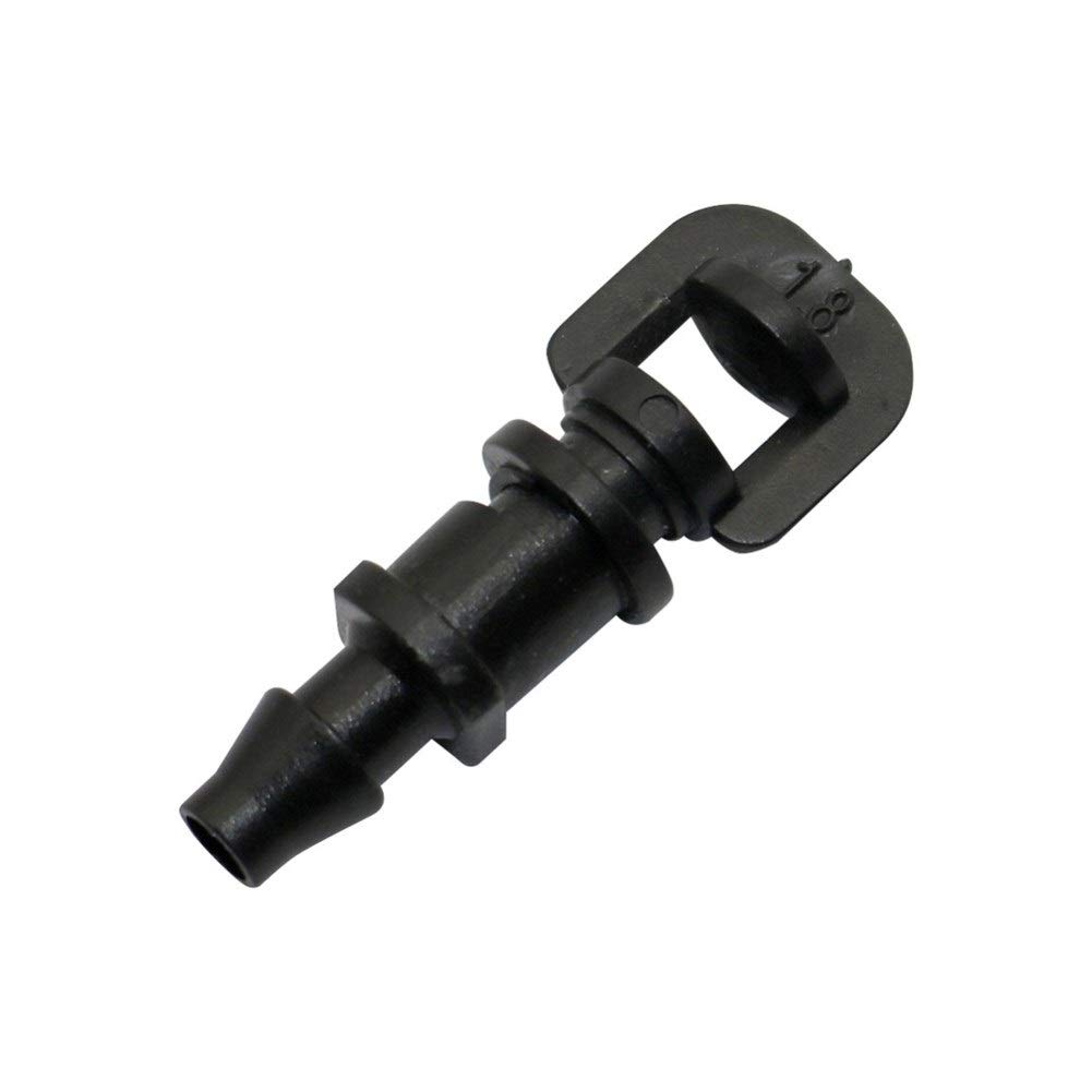 Rociadores de riego de jardín G refractiva por microaspersión invernadero riego de frutas nebulización de riego Microjet nebulización Boquilla de púas conector 500 PC (Color : Black)