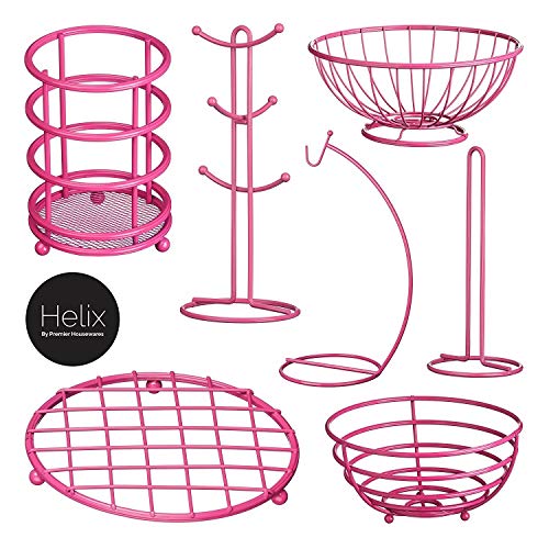 Premier Housewares Portautensili Helix, Metallo