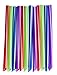Crystalware, Bubble Tea & Smoothie Straws, Great for Boba, Milkshakes and Slushies, 40/bag, Assorted Colors Party Straws, Individually Wrapped, Extra Wide and 8 Inches Long