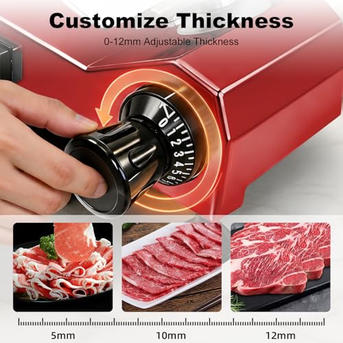 Image of Electric Meat Slicer 10 inch 240W Commercial Deli Food Slicer