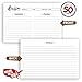 Nuah Prints Double Sided Recipe Cards 4x6 Inch, Set of 50 Thick Cardstock Recipe Cards with Lines, Easy To Write On Smooth Surface, Line Printed, Large Writing Space (Black and White)