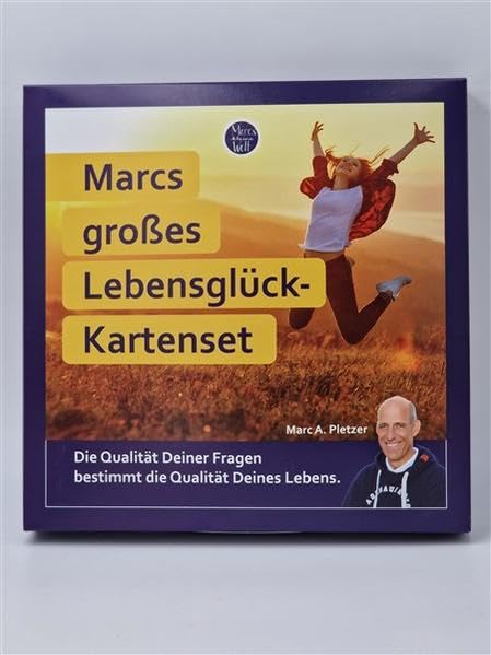 Marcs großes Lebensglück-Kartenset: Die Qualität Deiner Fragen bestimmt die Qualität Deines Lebens.