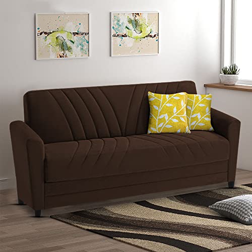 Image of Francis 3 Seater Sofa Set for Living Room (Brown Fabric)