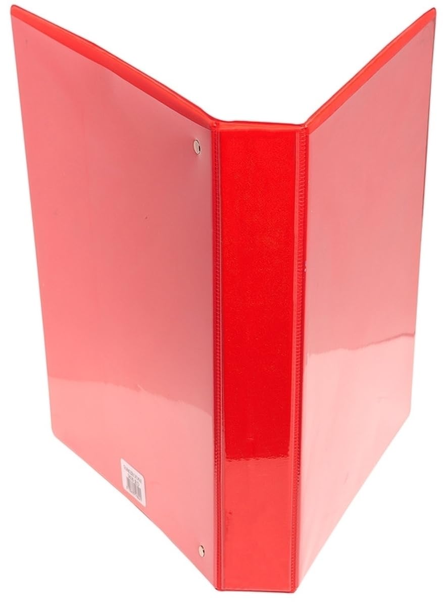 Exacompta 10 x Präsentationsringbuch Kreacover A4+ 25mm 4 Ringe rot