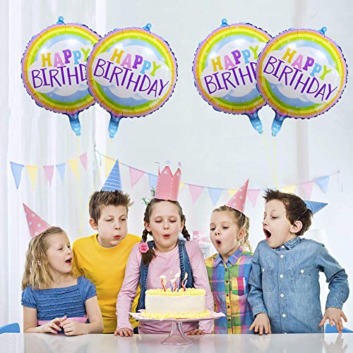 Image of AMFIN (Pack of 7) Happy Birthday foil Balloon /Foil Balloon for Birthday /Birthday Decorations /Photo Decoration for Birthday Balloons - Multi