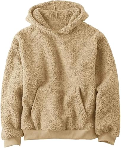 Sweat à capuche en polaire enfant pour éviter le froid pull sherpa
