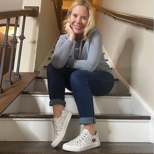 JENN ARDOR Womens Fall Slip On Fashion Sneakers No Laces Comfortable Casual Low Canvas Sneakers Flats Walking Shoes - image 2