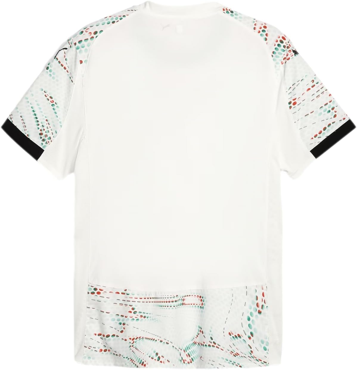 PUMA Mens Portugal '25 Away Graphic Crew Neck Short Sleeve Replica Jersey Soccer Cleats - White - Size XL