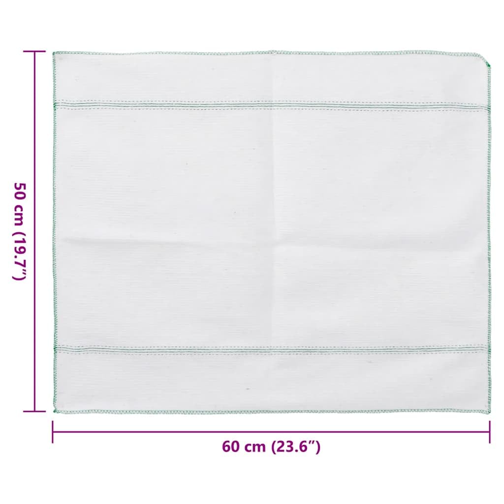 Mangloder - Paños de limpieza (50 unidades, 50 x 60 cm, algodón y poliéster, absorbentes para cocina, baño, suelos, ventanas, cristal, azulejos y hogar, 220 g/m², resistentes, 50 x 60 cm), color