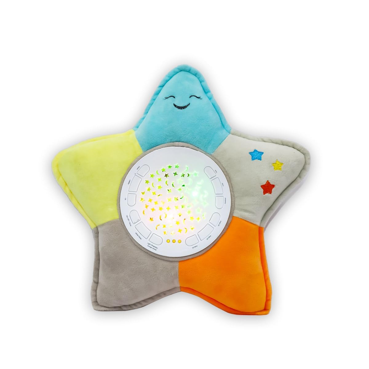 PinokioPinokio Dreamy Light Projector –Washable Star Plush Soft Toy with Soothing Night Light, Music, Star Projection | Gift for Kids & Babies