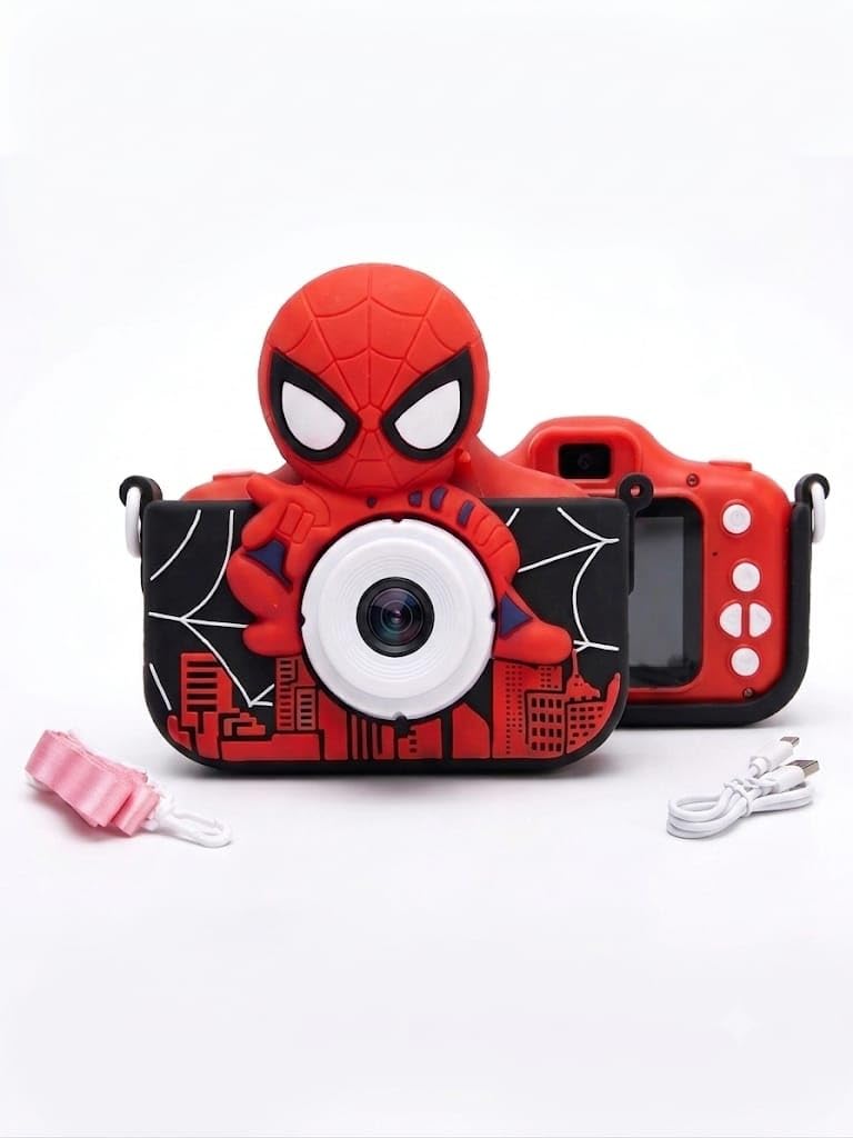 Happy Choices Kids Digital Camera Compact Design selfi Camera Video Recorder Photo Capture Games 2.0 Inch Screen for Girls Boys 4+ 5 6 7 8 - (Red)-image-9