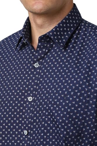 Image of Van Heusen Casual Printed Shirt for Men| Premium Cotton| Full Sleeves| Slim Fit |Breathable Fabric