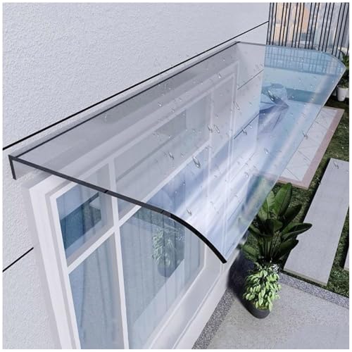 Auvent de porte en polycarbonate extérieur pour éviter les infiltrations d'eau