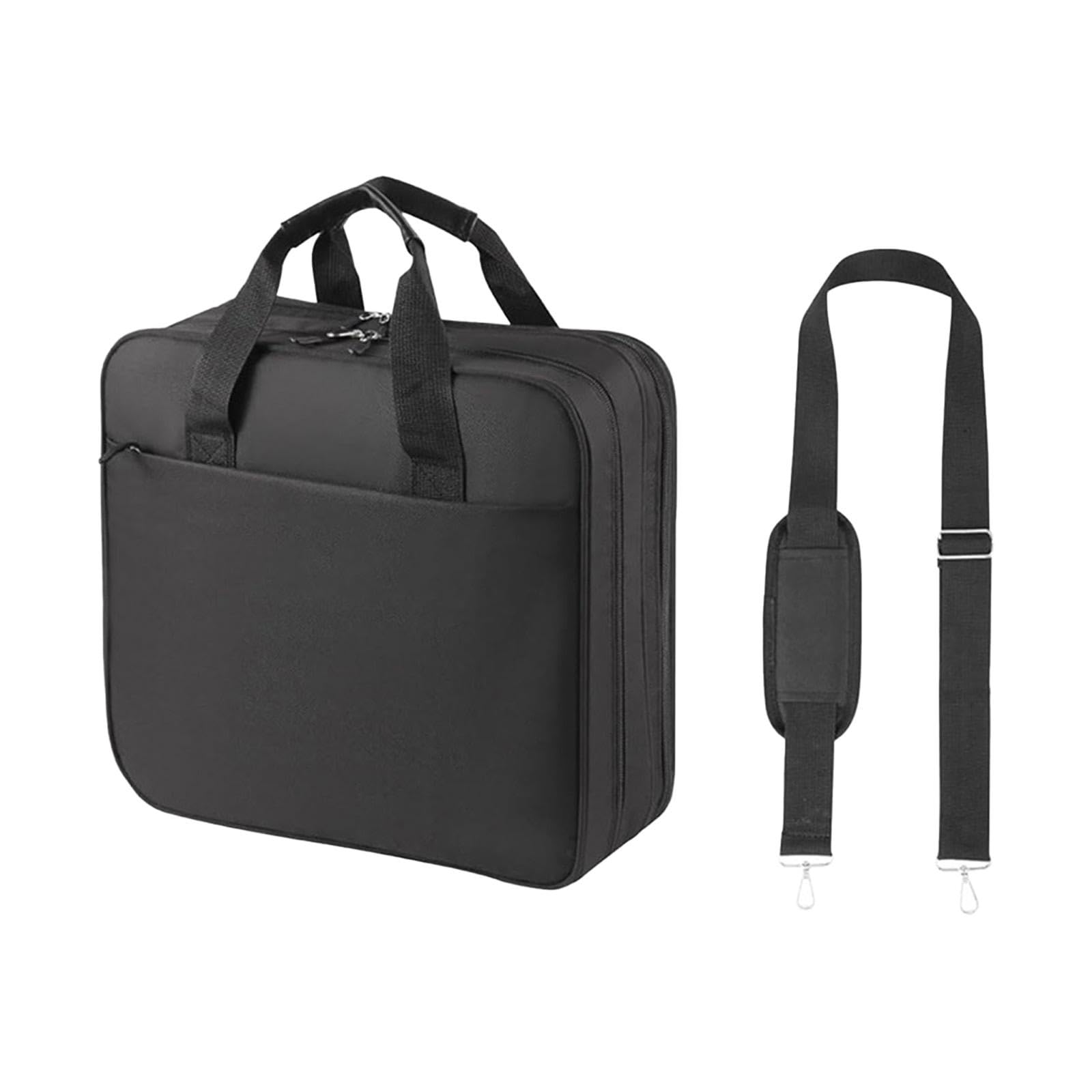 Carpeta de Negocios Organizadora A4, Bolso de Mano Multifuncional con Correa Desmontable, Tela Oxford Resistente para Oficina, Estudio y Viajes (34.5x12x33 cm / 13.6x4.7x13 in)