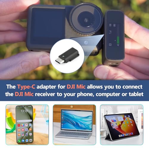 Image of for DJI MIC Adapter Type-C Phone Wireless Microphone Receiver for Mic Type-C Adapter Phone PC Tablet USB Mic Accessories