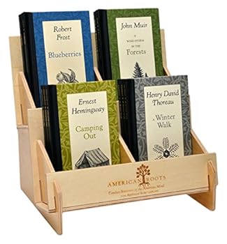 Misc. Supplies Wood Display 4 unit-American Roots Book