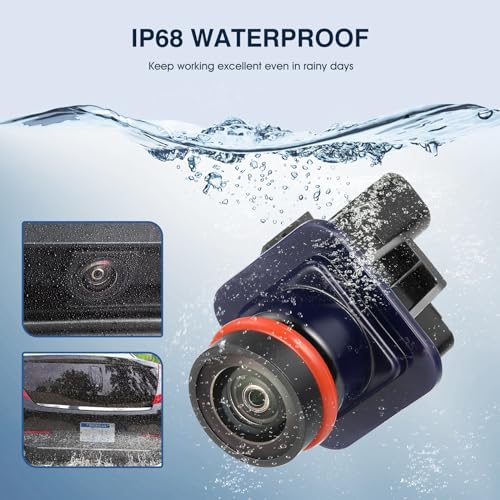 Image of Rear View Backup Reverse Camera Fit for Lincoln MKS 2013-2016,Safety Parking Back Up Assist Camera OE Number EA5T-19G490-AA EA5T19G490AA EA5Z-19G490-B DA5Z-19G490-A