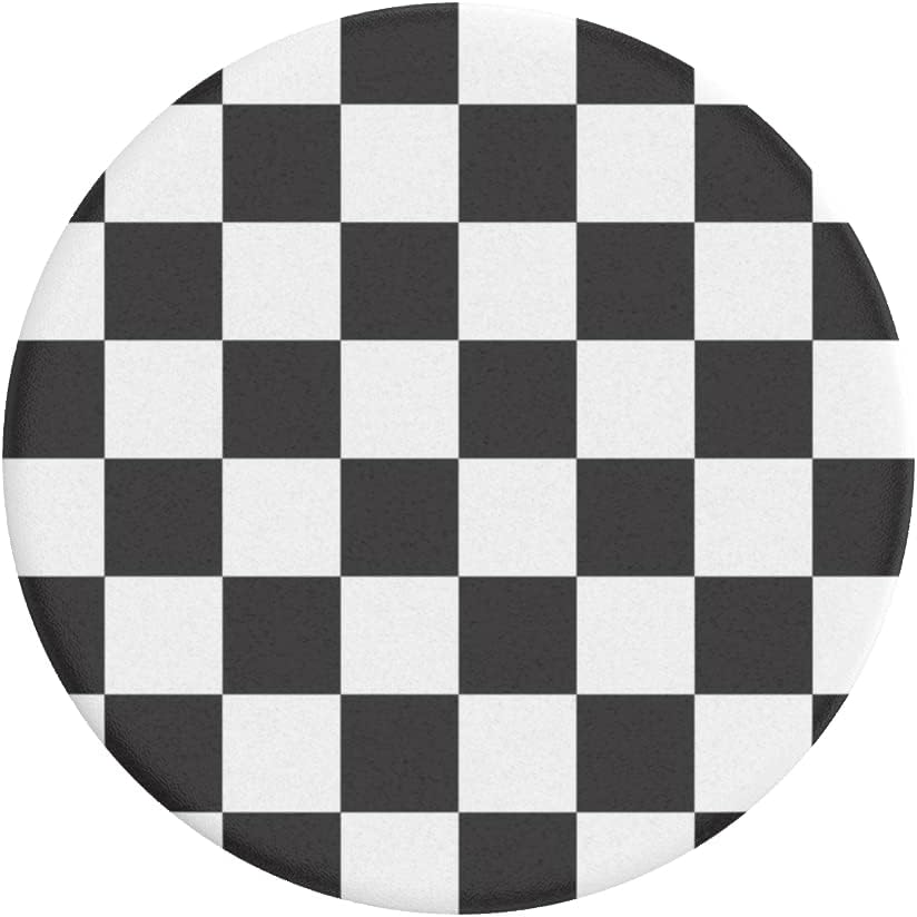 PopSockets PopTop (Top only. Base Sold Separately) Swappable Top Phone Grip Base - Checker Black PopTop