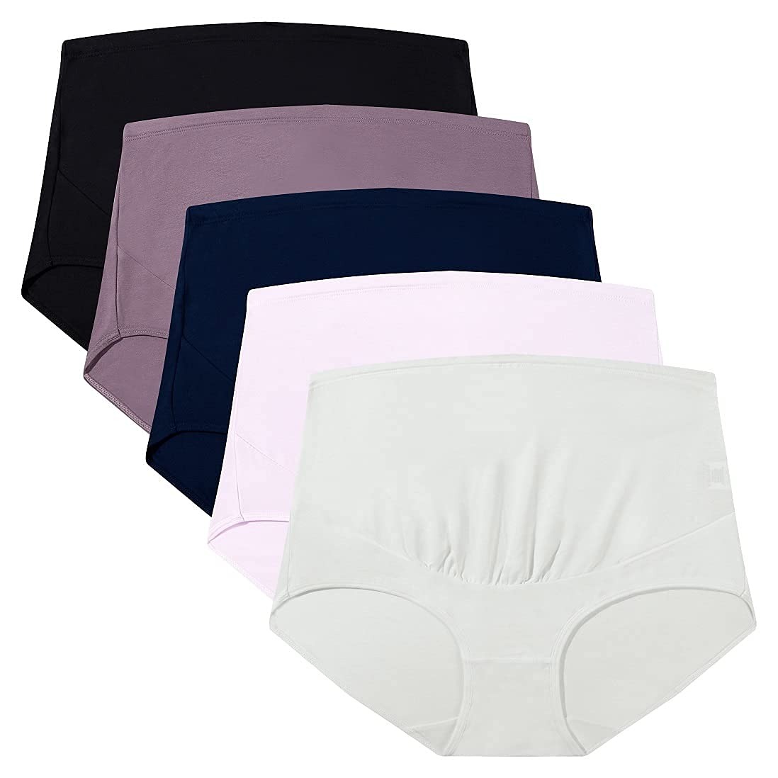 Women's Over The Bump Maternity Panties Classic High Waist Styles Maternity Underwear Multi-Pack (S-4XL)