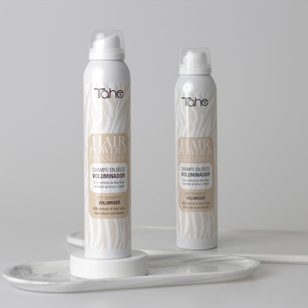 Tahe Hair Spray Champú en seco Voluminador del cabello que limpia, refresca y da volumen, 200 ml
