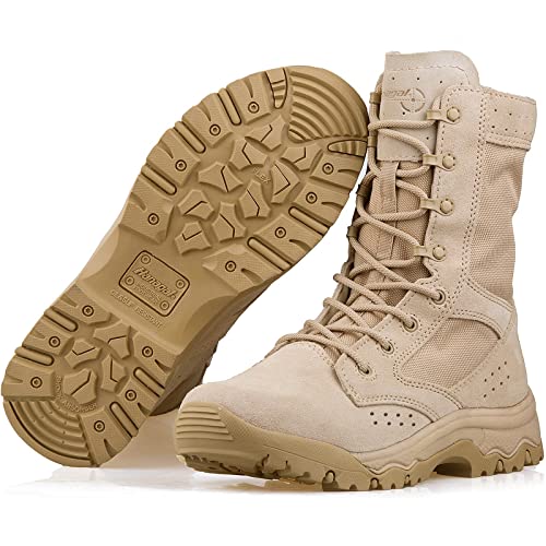HANAGAL Men's Military Boots Lightweight Army Combat Tactical Military Boots For Men Hunting Jungle Hiking Work Boots