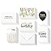 Juvale Birthday Cards Bulk - 48-Pack, 4 x 6 In White With Envelopes - Blank Inside & Assorted Candle & Balloon Designs for Employees, Kids & Friends - Modern Greeting Cards