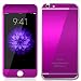 Mcoolbo Electroplating Mirror Effect Screen Tempered Glass Screen Protector Whole Body Protection Anti Scratches [Front and Back] for iPhone 6 & iPhone 6S 4.7inch (Purple)